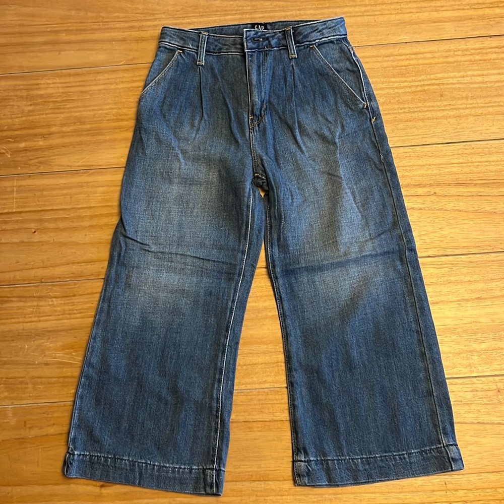 Gap High Rise Wide Leg Crop Jean, Size 10